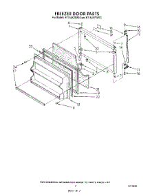 06 - Freezer Door parts for Whirlpool Refrigerator ET16JKYSF03 from AppliancePartsPros.com