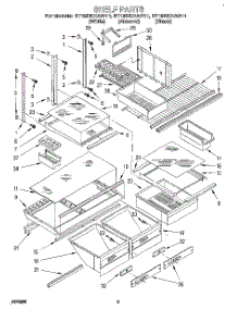 04 - Shelf, Literature parts for Whirlpool Refrigerator ET18DKXAW11 from AppliancePartsPros.com