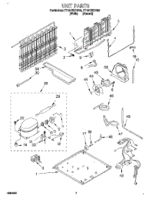 04 - Unit parts for Whirlpool Refrigerator ET18HNXDN05 from AppliancePartsPros.com