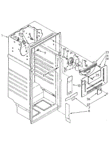 Liner parts for Whirlpool Refrigerator ET16JKYSG01 from AppliancePartsPros.com