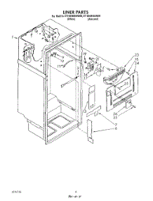 03 - Liner parts for Whirlpool Refrigerator ET18HMXWW00 from AppliancePartsPros.com