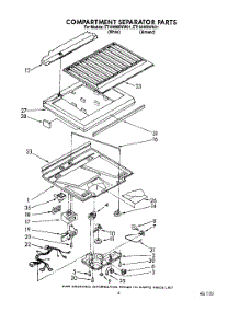 04 - Compartment Separator parts for Whirlpool Refrigerator ET18HMXWW01 from AppliancePartsPros.com