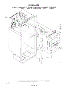 03 - Liner parts for Whirlpool Refrigerator ET18GKXSW07 from AppliancePartsPros.com