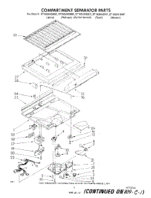 04 - Compartment Separator parts for Whirlpool Refrigerator ET18GKXSW07 from AppliancePartsPros.com