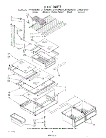 05 - Shelf parts for Whirlpool Refrigerator ET18GKXSW07 from AppliancePartsPros.com