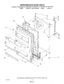 08 - Refrigerator Door , Lit / Optional parts for Whirlpool Refrigerator ET18GKXSW07 from AppliancePartsPros.com