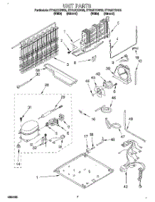 04 - Unit parts for Whirlpool Refrigerator ET16JKYDN02 from AppliancePartsPros.com