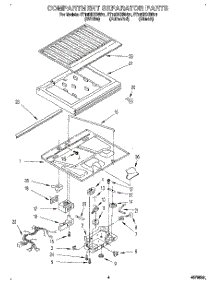 03 - Compartment Separator parts for Whirlpool Refrigerator ET18DKXBB01 from AppliancePartsPros.com