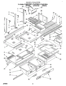 04 - Shelf, Lit / Optional parts for Whirlpool Refrigerator ET18DKXBB01 from AppliancePartsPros.com
