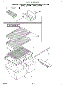 05 - Shelf, Lit / Optional parts for Whirlpool Refrigerator ET16JKYDN00 from AppliancePartsPros.com