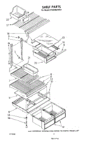 05 - Shelf parts for Whirlpool Refrigerator ET18HMXSW04 from AppliancePartsPros.com