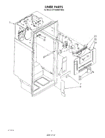 03 - Liner parts for Whirlpool Refrigerator ET18HMXTG00 from AppliancePartsPros.com