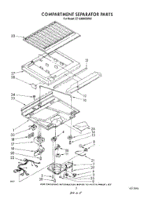 04 - Compartment Separator parts for Whirlpool Refrigerator ET18HMXSW06 from AppliancePartsPros.com