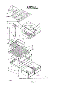 05 - Shelf parts for Whirlpool Refrigerator ET18HMXSW06 from AppliancePartsPros.com