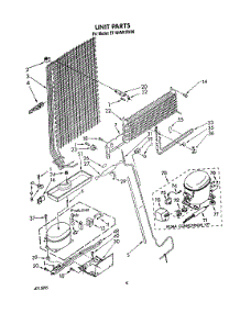 07 - Unit parts for Whirlpool Refrigerator ET18HMXSW06 from AppliancePartsPros.com