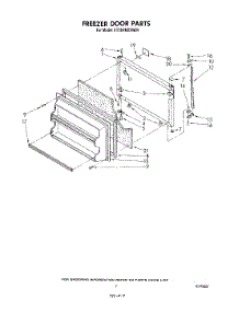 06 - Freezer Door parts for Whirlpool Refrigerator ET18HMXSW04 from AppliancePartsPros.com