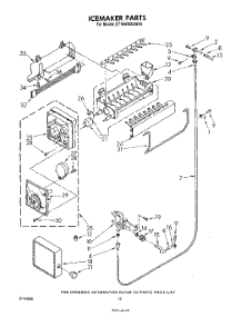 09 - Icemaker , Lit / Optional parts for Whirlpool Refrigerator ET18HMXSW04 from AppliancePartsPros.com