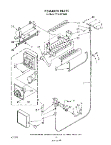 09 - Icemaker, Lit / Optional parts for Whirlpool Refrigerator ET18HMXSW06 from AppliancePartsPros.com