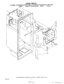 03 - Liner parts for Whirlpool Refrigerator ET18GKXSW0A from AppliancePartsPros.com