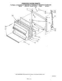 06 - Freezer Door parts for Whirlpool Refrigerator ET18GKXSW0A from AppliancePartsPros.com