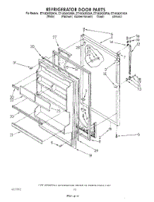 08 - Refrigerator Door , Lit / Optional parts for Whirlpool Refrigerator ET18GKXSW0A from AppliancePartsPros.com