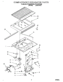 03 - Compartment Separator parts for Whirlpool Refrigerator ET18HNXBN00 from AppliancePartsPros.com