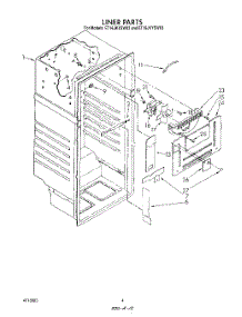 03 - Liner parts for Whirlpool Refrigerator ET16JKYSN03 from AppliancePartsPros.com
