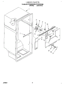 02 - Liner parts for Whirlpool Refrigerator ET18HNXBW00 from AppliancePartsPros.com