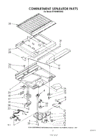 04 - Compartment Separator parts for Whirlpool Refrigerator ET18HMXSW05 from AppliancePartsPros.com