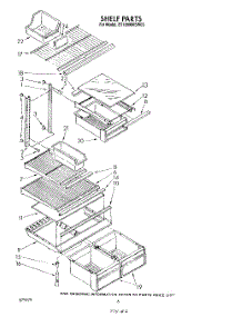 05 - Shelf parts for Whirlpool Refrigerator ET18HMXSW05 from AppliancePartsPros.com
