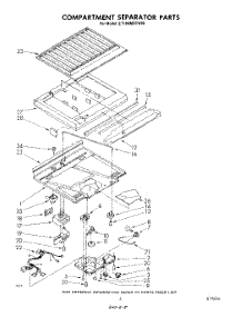 04 - Compartment Separator parts for Whirlpool Refrigerator ET18HMXTF00 from AppliancePartsPros.com