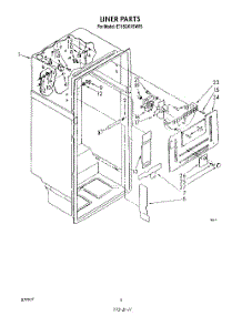 03 - Liner parts for Whirlpool Refrigerator ET18GKXSW05 from AppliancePartsPros.com