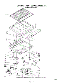 04 - Compartment Separator parts for Whirlpool Refrigerator ET18GKXSW05 from AppliancePartsPros.com