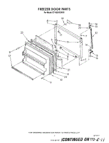 06 - Freezer Door parts for Whirlpool Refrigerator ET18GKXSW05 from AppliancePartsPros.com