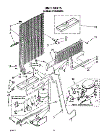 07 - Unit parts for Whirlpool Refrigerator ET18GKXSW05 from AppliancePartsPros.com