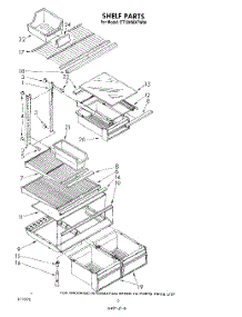 05 - Shelf parts for Whirlpool Refrigerator ET18HMXTN00 from AppliancePartsPros.com