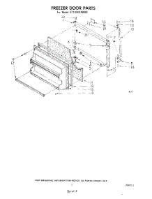 06 - Freezer Door parts for Whirlpool Refrigerator ET18EKXPWR0 from AppliancePartsPros.com