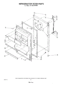 08 - Refrigerator Door , Not Illustrated parts for Whirlpool Refrigerator ET18EKXPWR0 from AppliancePartsPros.com