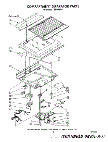 04 - Compartment Separator parts for Whirlpool Refrigerator ET18EKXPWR4 from AppliancePartsPros.com