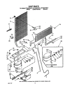 07 - Unit parts for Whirlpool Refrigerator ET18GKXWW11 from AppliancePartsPros.com