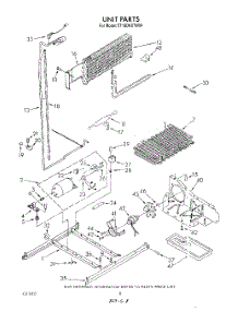 06 - Unit parts for Whirlpool Refrigerator ET18DKXTW04 from AppliancePartsPros.com
