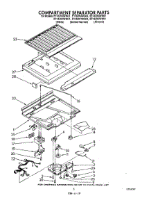 04 - Compartment Separator parts for Whirlpool Refrigerator ET16ZKYWG01 from AppliancePartsPros.com