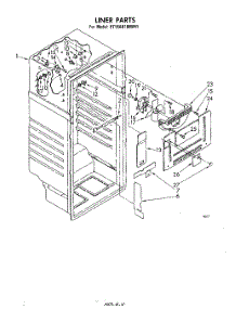 03 - Liner parts for Whirlpool Refrigerator ET16AK1MWR1 from AppliancePartsPros.com