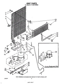 07 - Unit parts for Whirlpool Refrigerator ET16AK1MWR1 from AppliancePartsPros.com