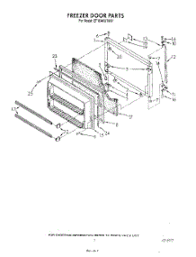 06 - Freezer Door parts for Whirlpool Refrigerator ET18AKXTW01 from AppliancePartsPros.com
