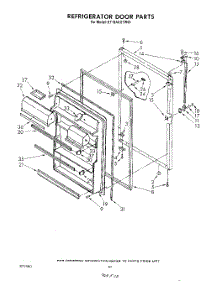 08 - Refrigerator Door , Not Illustrated parts for Whirlpool Refrigerator ET18AKXTW00 from AppliancePartsPros.com