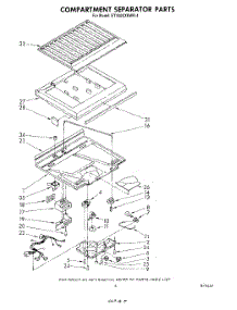 04 - Compartment Separator parts for Whirlpool Refrigerator ET18AKXSW00 from AppliancePartsPros.com