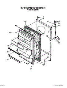 08 - Refrigerator Door, Lit / Optional parts for Whirlpool Refrigerator ET14ZKXXG00 from AppliancePartsPros.com