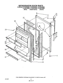 08 - Refrigerator Door , Lit / Optional parts for Whirlpool Refrigerator ET16ZKYWN01 from AppliancePartsPros.com