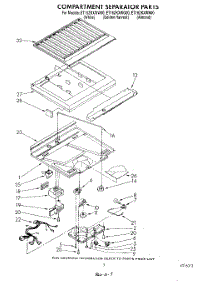 04 - Compartment Separator parts for Whirlpool Refrigerator ET16ZKXWG00 from AppliancePartsPros.com